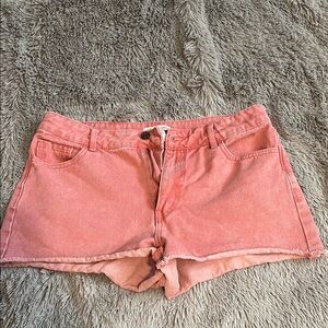 Sincerely Jules Pink Jean Shorts Distressed Cut-Off Style